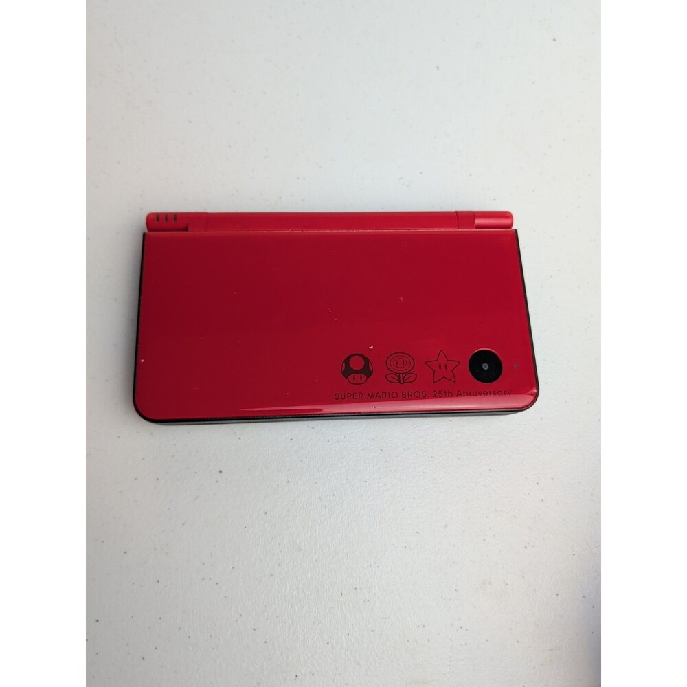 Nintendo DSi XL 25th Anniversary Edition Mario Red Handheld For Parts/repair